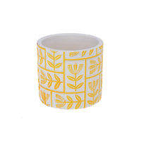 Set 2 Contenitori Decorativo Disegno Rilievo Ø 175 H 16 cm