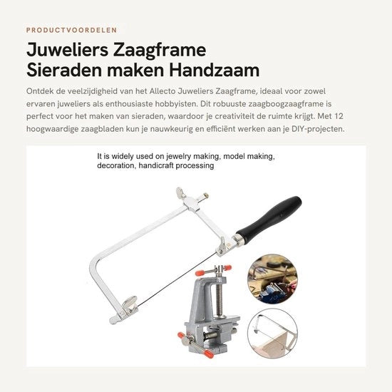 Impostazione per Sieradori - Kit per Sieradori con 12 Lame - Mini Chiave a Stantuffo - Set per Sieradori - Morsetto - Strumento DIY per Artigianato - Lame Affilate - Manubrio per Sieradori
