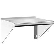 Mensola a Muro | Mensola a parete 50x45x31 cm Argento in Acciaio Inossidabile
