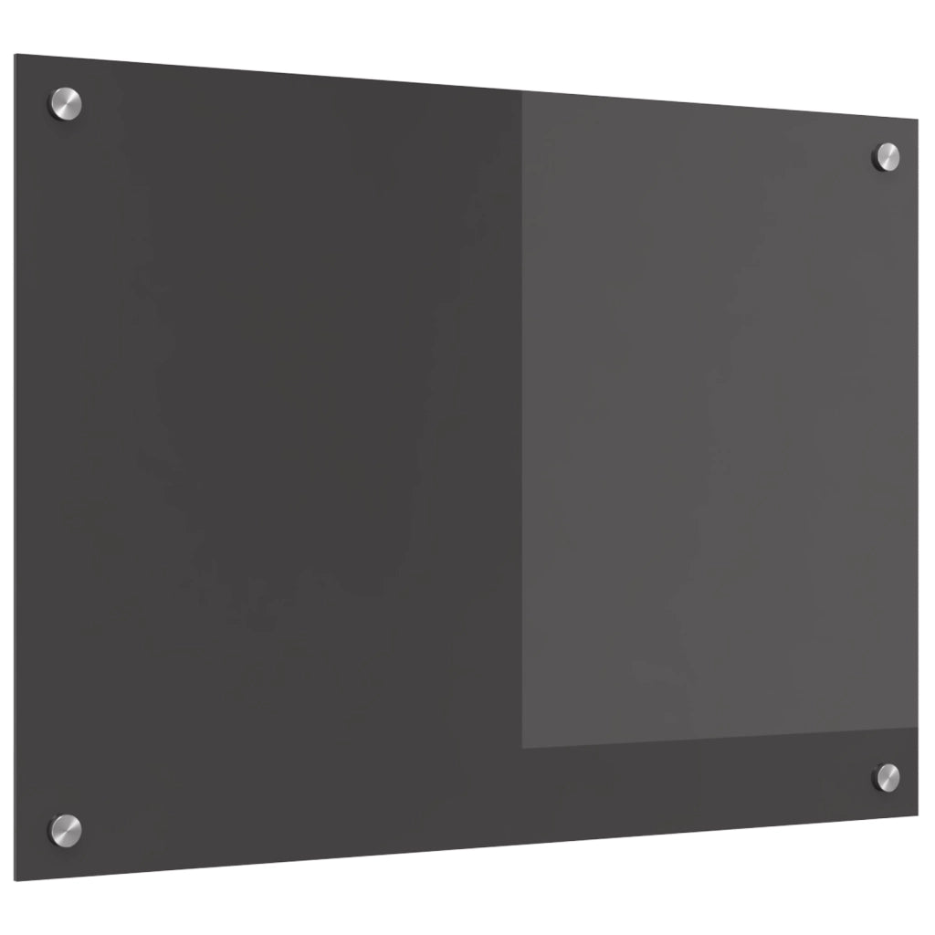 Schienale Cucina Grigio Scuro 70x50x0,6 cm Vetro Temperato