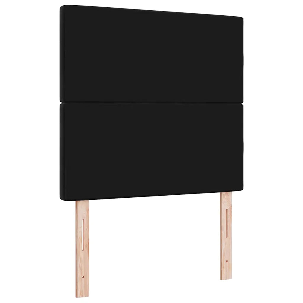 Testiera LED con strisce LED con testiera Nero 100 cm Velluto 3338356