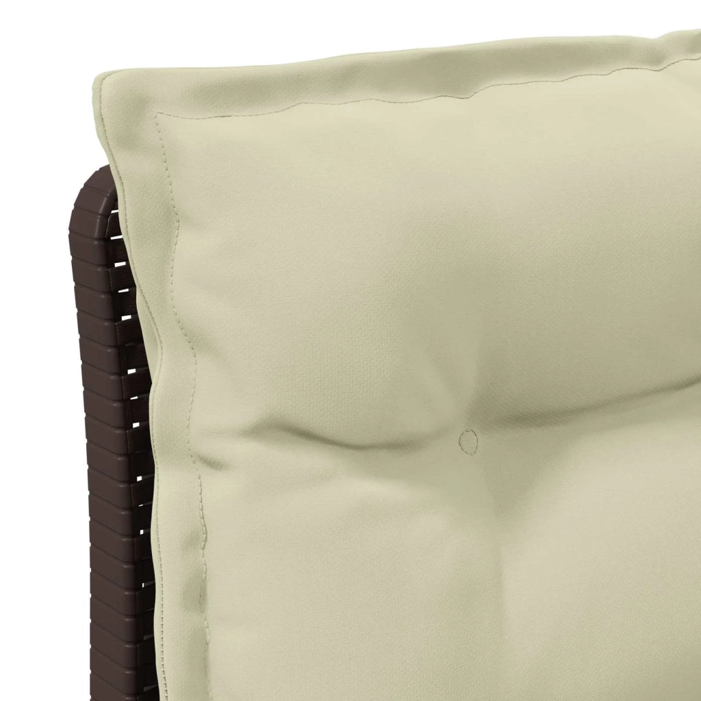 Divano da giardino 3 posti con cuscini in look rattan PP 8011908