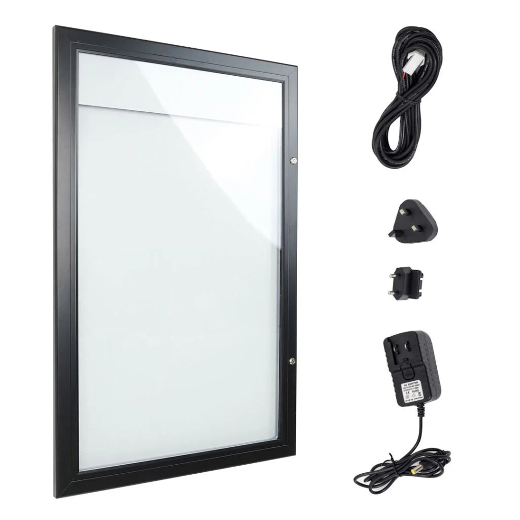 Bacheca per esterni porta Menu nera - 4xA4