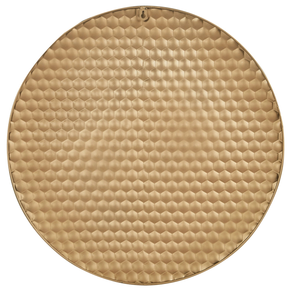 Decorazione da parete rotonda in metallo oro stile glamour