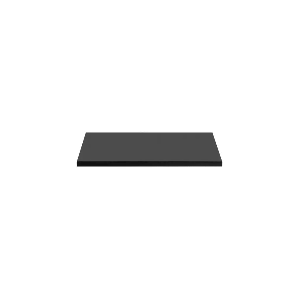 Piano lavabo NOXERA – 60 cm – Nero opaco – Per lavabo da appoggio – Finitura MDF e PVC