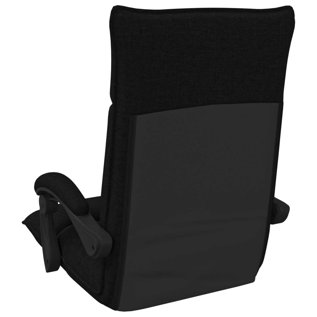Sedia da Pavimento Nero 66 x 66 x 80 cm Tessuto 42028196