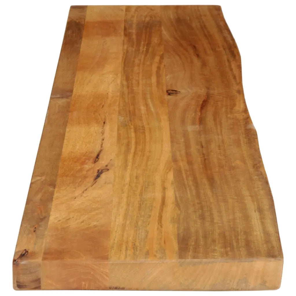 Piano Tavolo Bordi Vivi 180x30x3,8cm in Legno Massello di Mango 370581