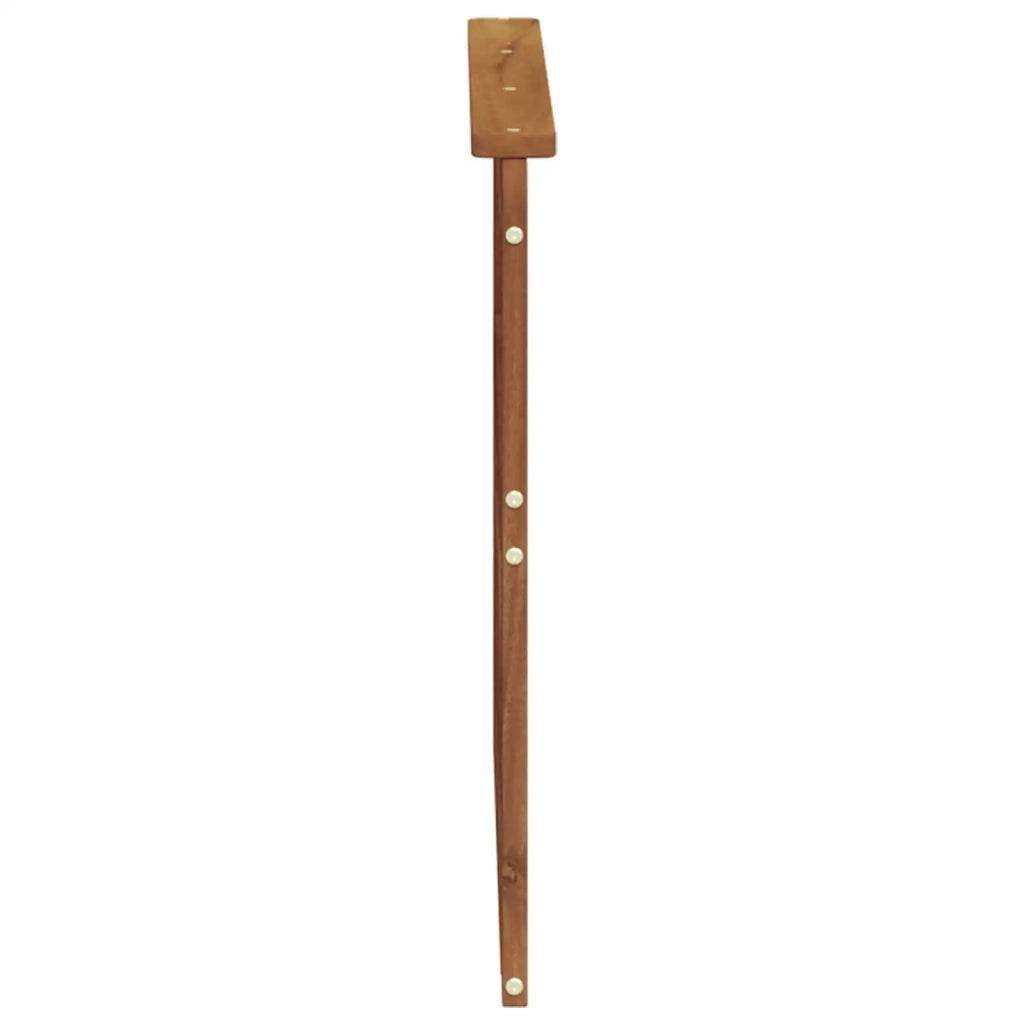 Bracciolo 2 pz Naturale 79 x 6 x 61 cm Legno di Acacia Massello 900586