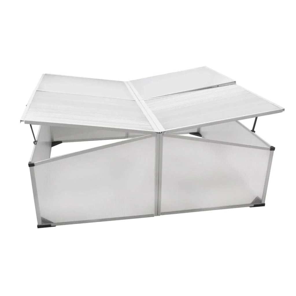 Tenda da serra per piante fiori e ortaggi con 4 coperchi 108 x 110 x 41 cm Trasparente 02_0044657