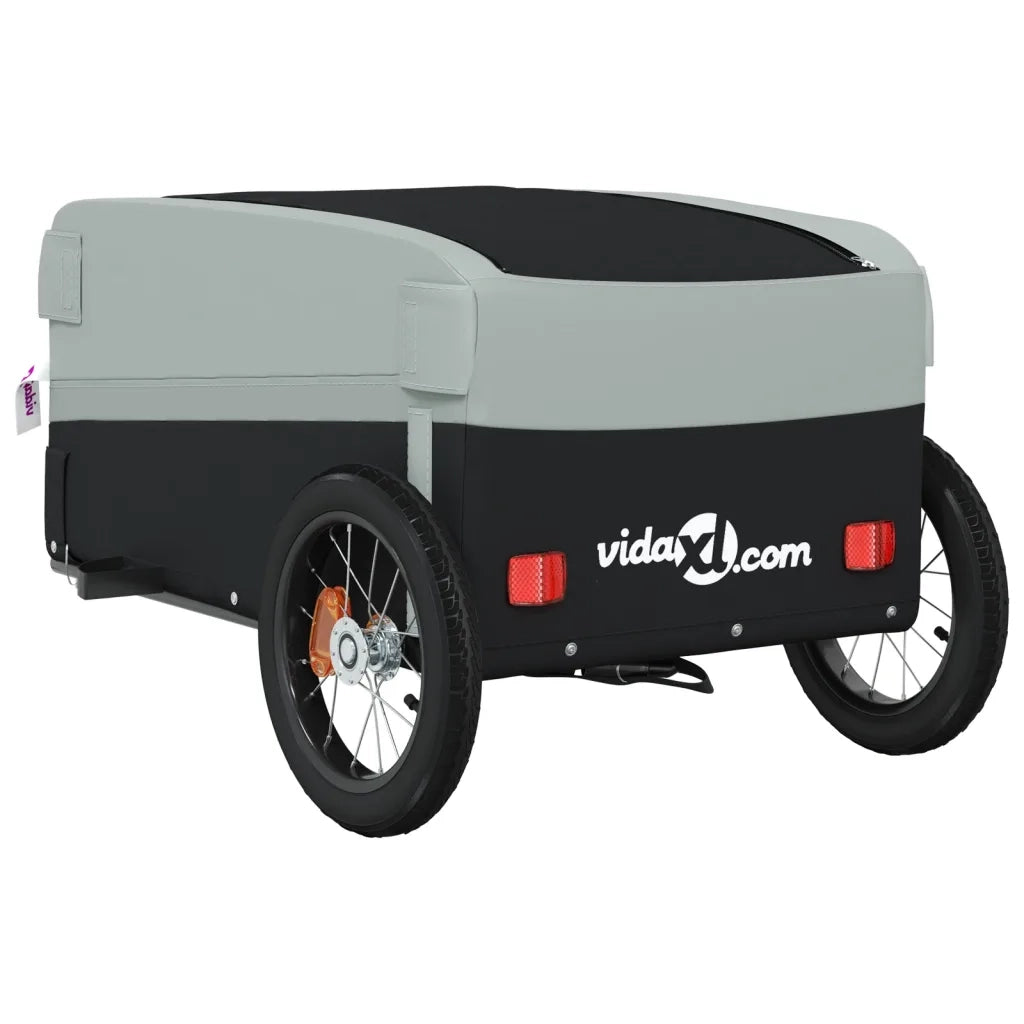 Rimorchio da Bici Nero e Grigio 30 kg in Ferro CFW7741510