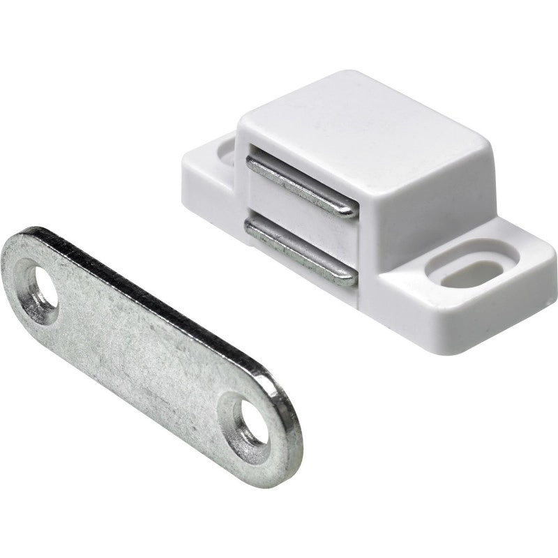 CHIUSURA MAGNETICA QUADRA 15x48 mm - Bianca - 100 pezzi