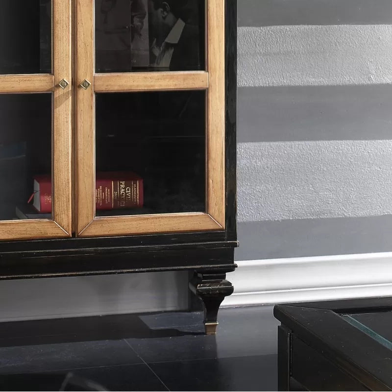 Vetrina classica 4 porte in legno shabby 80x39x182 - Mobili 2G