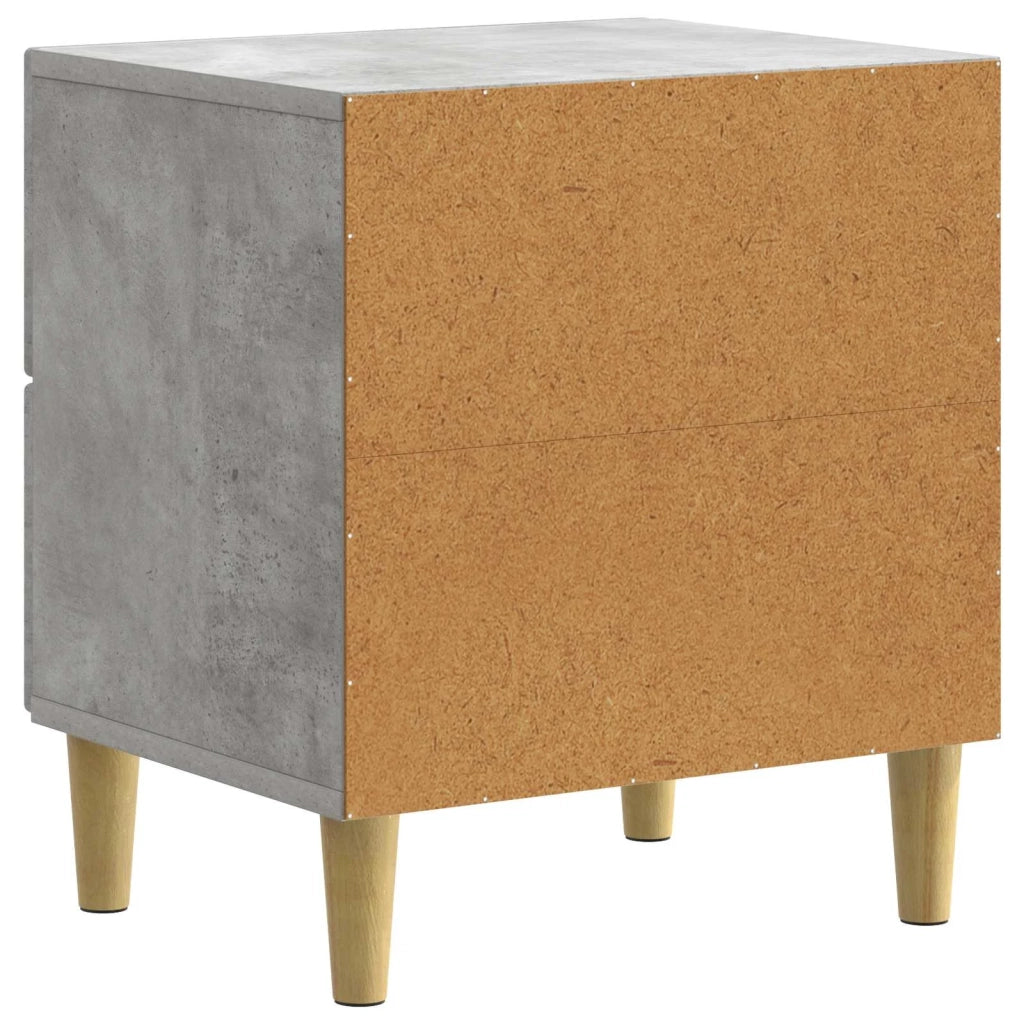 Armadio da Notte 2 pcs Grigio Cemento 43 x 34,5 x 48 cm 894532