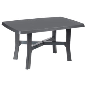 Tavolo Rettangolare 138X88X72 Cm Rodano Antracite - Ipae-Progarden