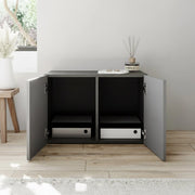 Scorrano, Mobile da Ingresso 2 Paia, 63x35x41h cm Grigio