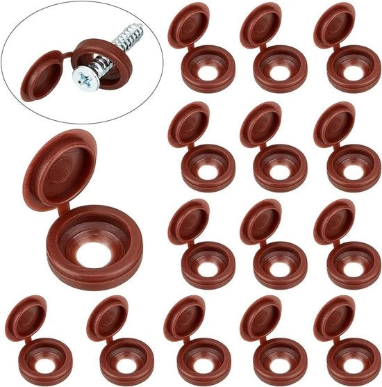 Coprispillo per lavatrice decorativi - 150 pezzi - Coprispillo per viti a 5.5mm - Coprispillo opvoluti - Copritop a scorrimento - Coprispillo per viti - Per installazioni e riparazioni - 1 confezione