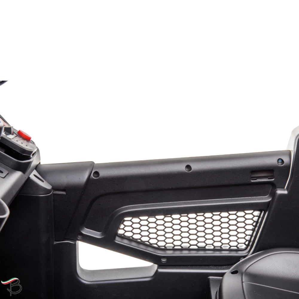 Auto Elettrica per Bambini Mercedes Unimog 12V 2 Posti Monitor Touchscreen Mp4-Rosa