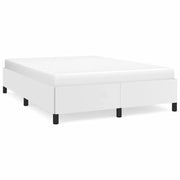 Letto matrimoniale | Letto per adulti | Giroletto Bianco 140x200 cm in Similpelle