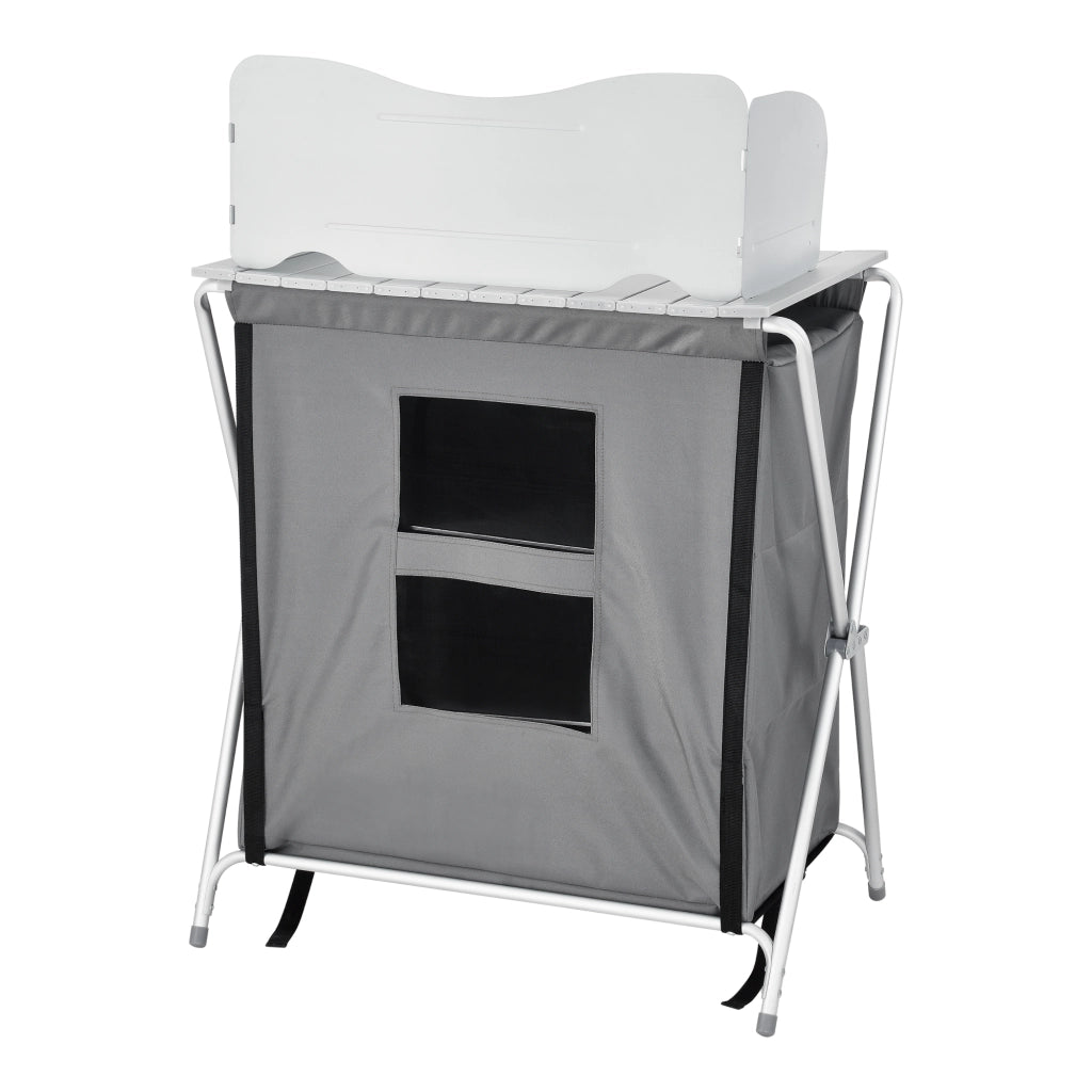 Credenza Mobile da Campeggio Tullinge Pieghevole con Borsa di Trasporto (AxLxP) 110x70x52 cm [en.casa]
