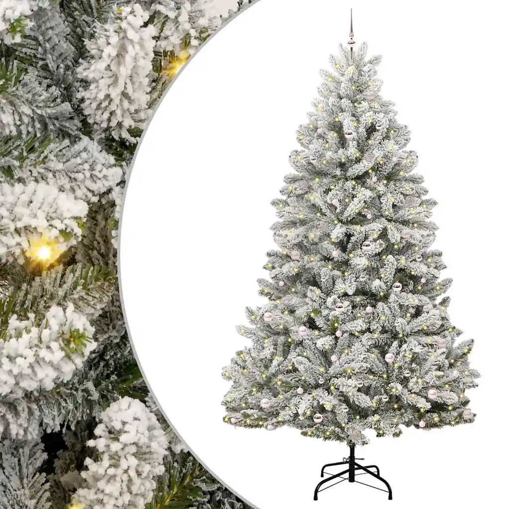 Albero di Natale artificiale con 300 LED Verde e Bianco 300 cm