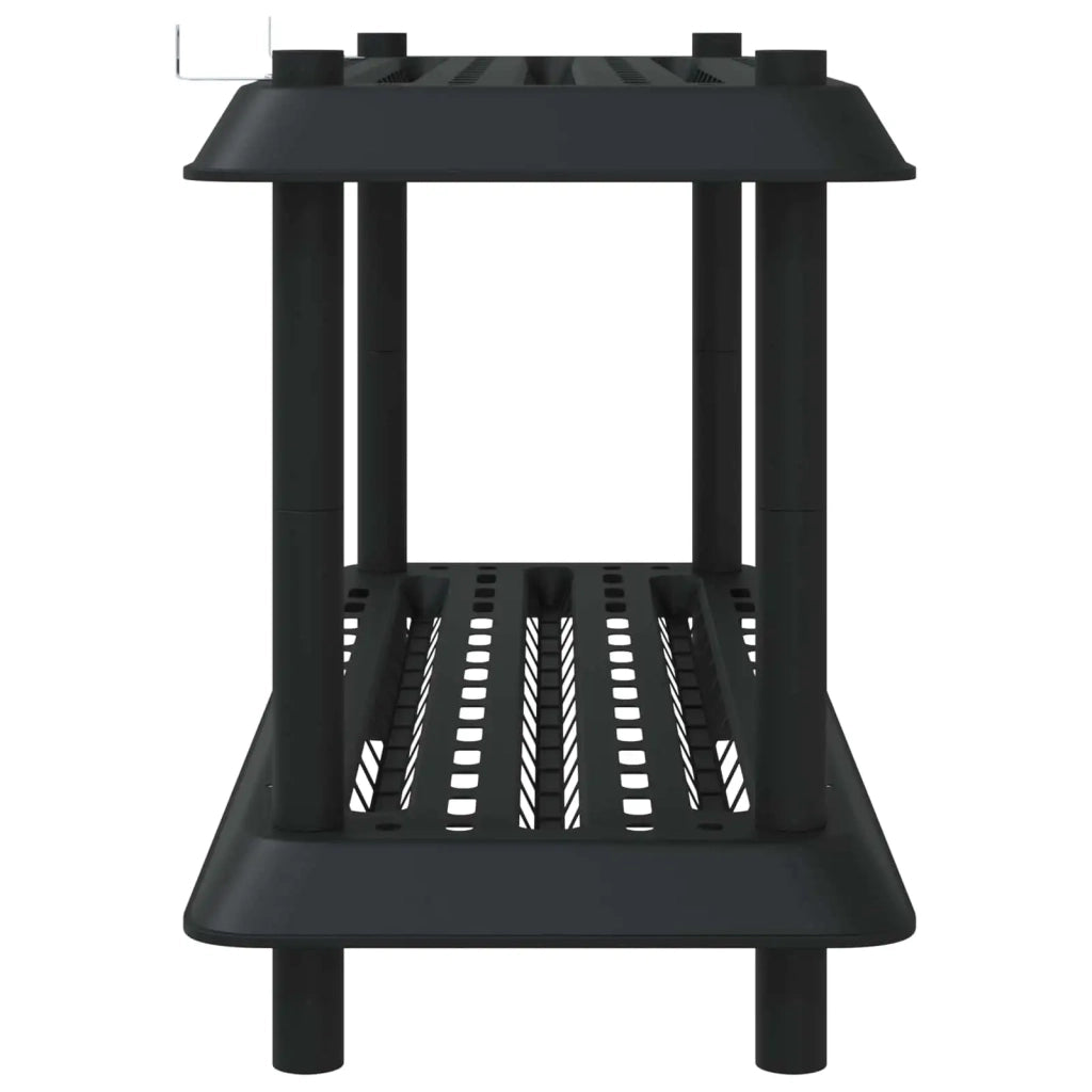 Unità di scaffalatura 2 livelli 100 x 40 x 55,5 cm PP Antracite 8011740