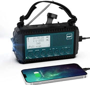 Radio a Batteria per Emergenze - Radio a Mano - Radio a Batterie - Radio a Energia Solare - Blu