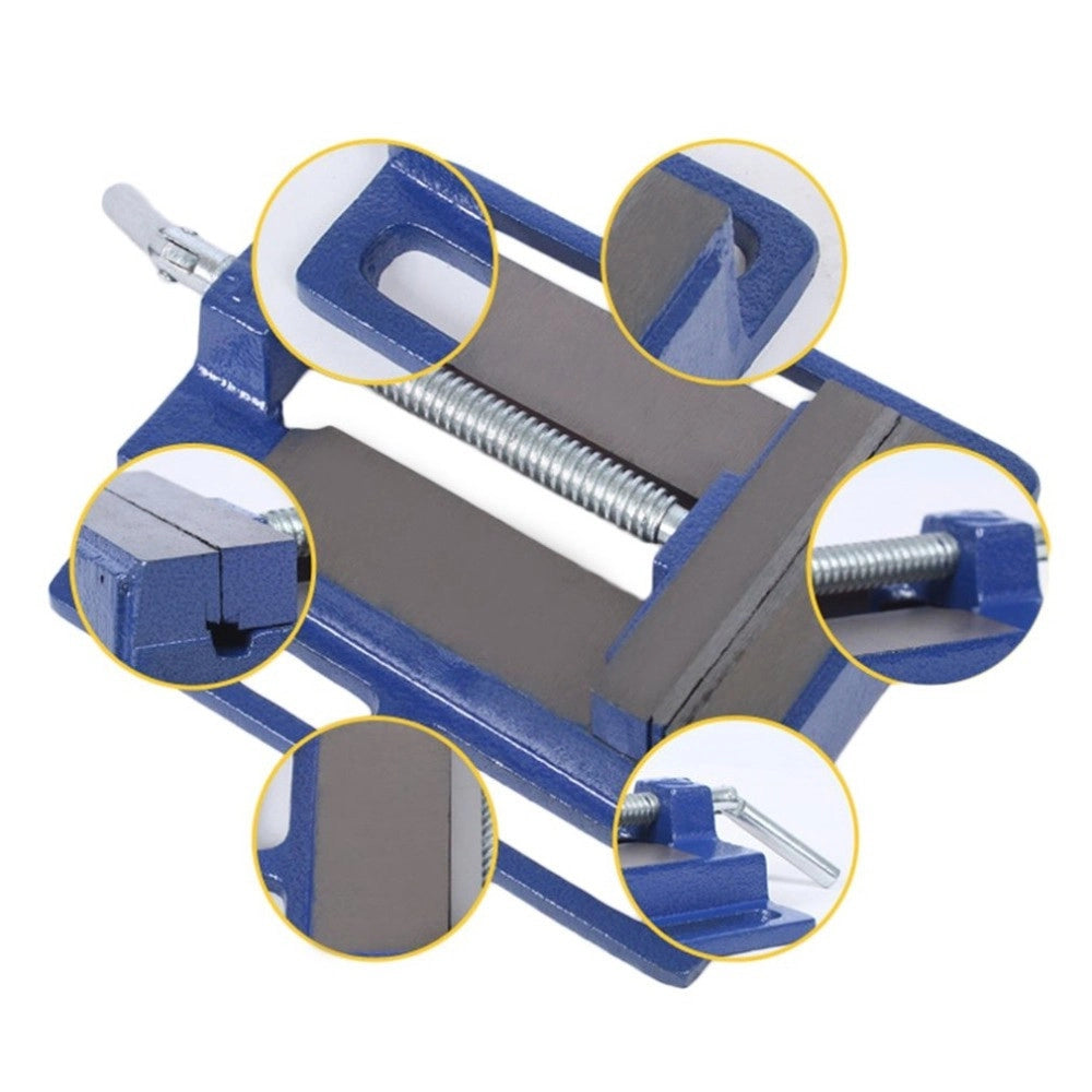 Trade Shop - Morsa A Ganasce Canasce Supporto Per Trapano A Colonna In Ghisa Da 160 Mm -