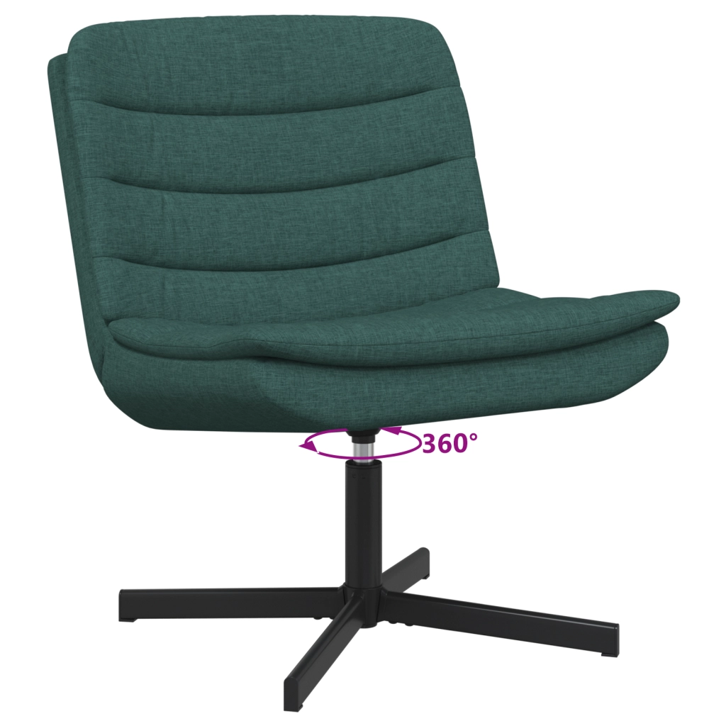 Sedia girevole Verde scuro Tessuto Standard Girevole