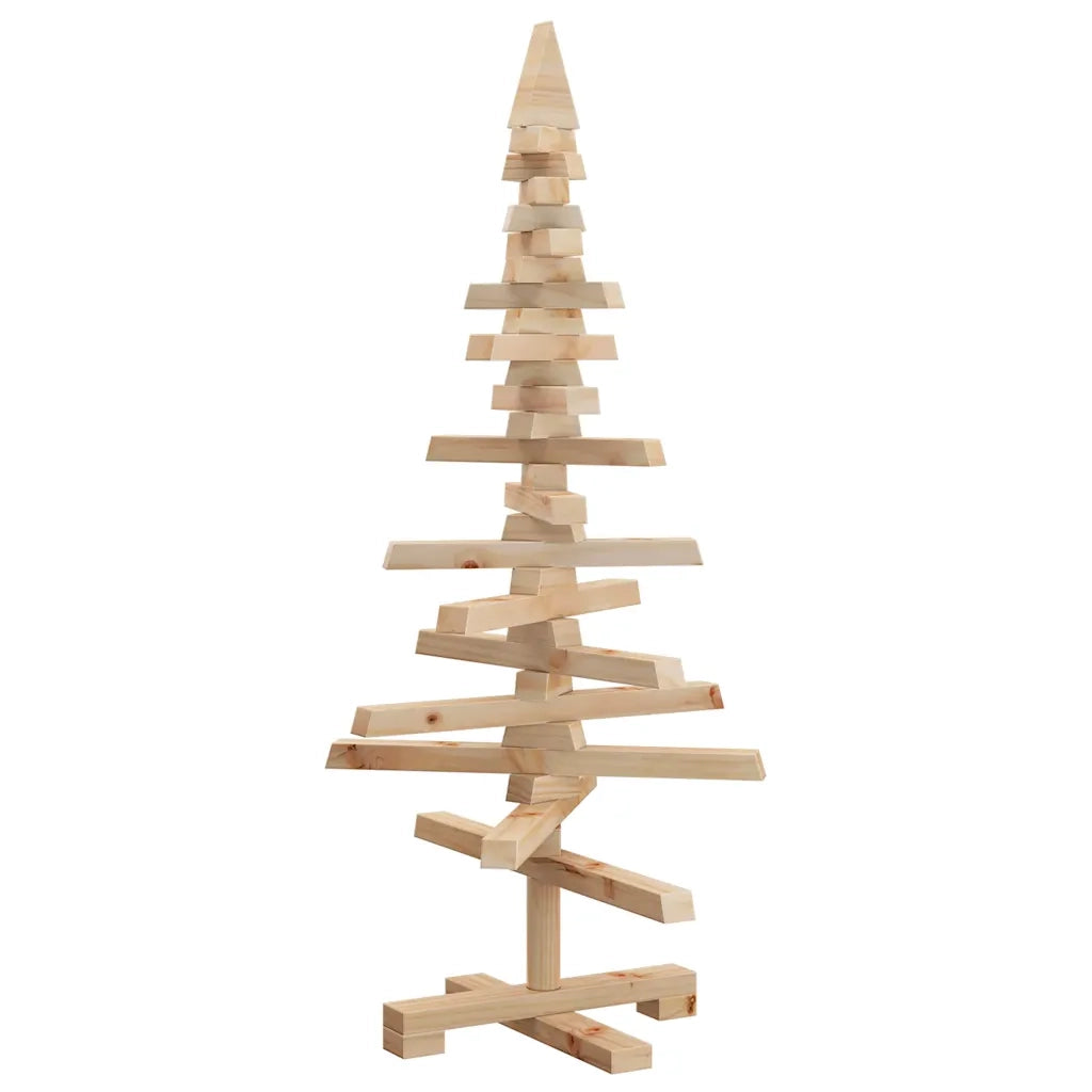 | Albero di Natale in legno | naturale 90 cm Legno di pino massello