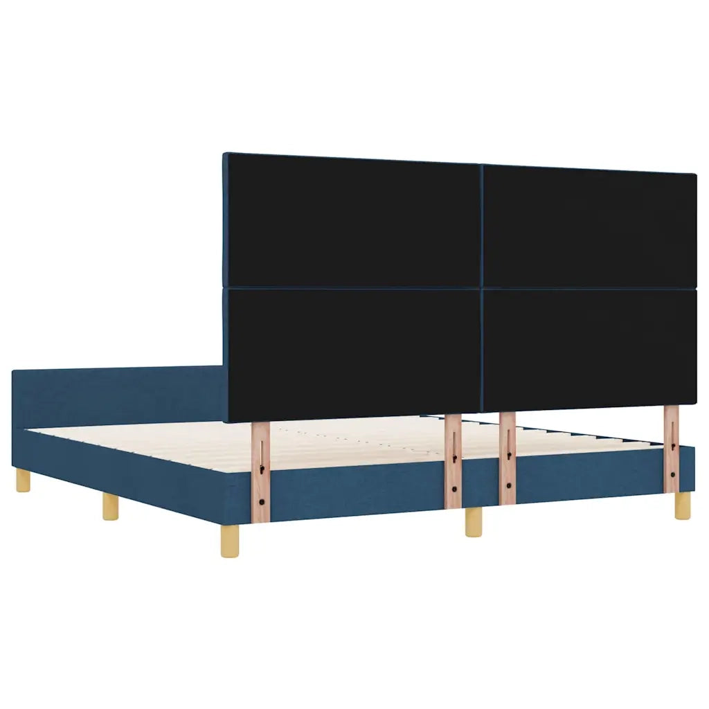 Struttura del letto con testiera Blu 180 x 200 cm Tessuto 3344829