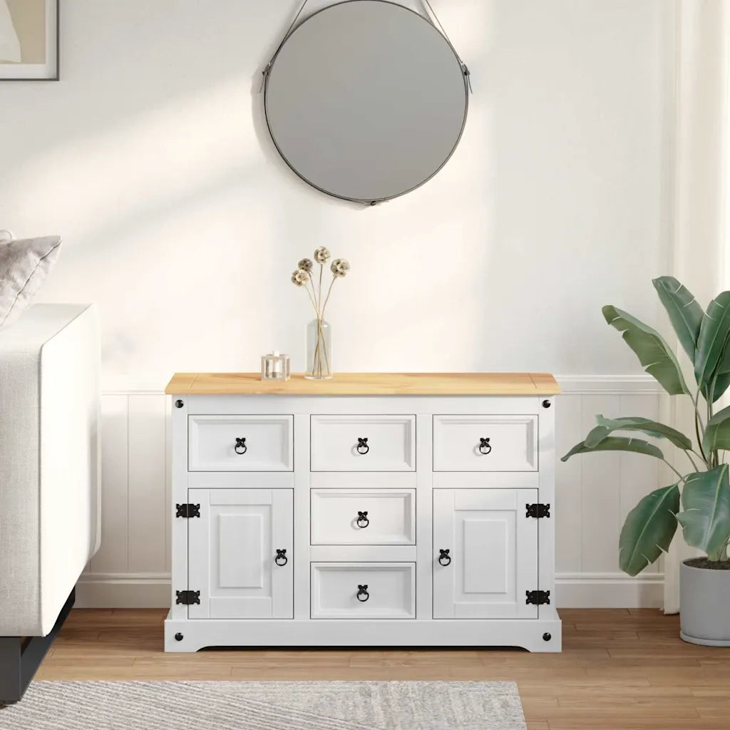 Cassapanche di stoccaggio Corona Bianco 112 x 40 x 75 cm CFW4753204