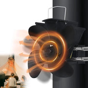 Ventilatore senza corrente con 4 pale per camino - potente ventilatore per camino con magneti