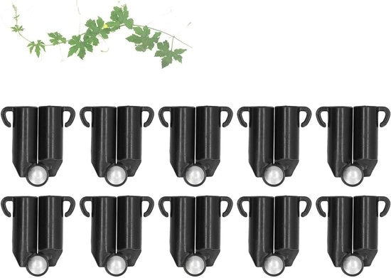 Connettori per piante rampicanti per giardino - 10 pezzi - Sostengono e collegano - Vario B - Diametro interno 11 mm