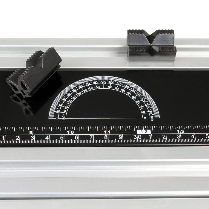 Banco da lavoro portatile e pieghevole max 100 kg altezza e inclinazione regolabili 77-107cm