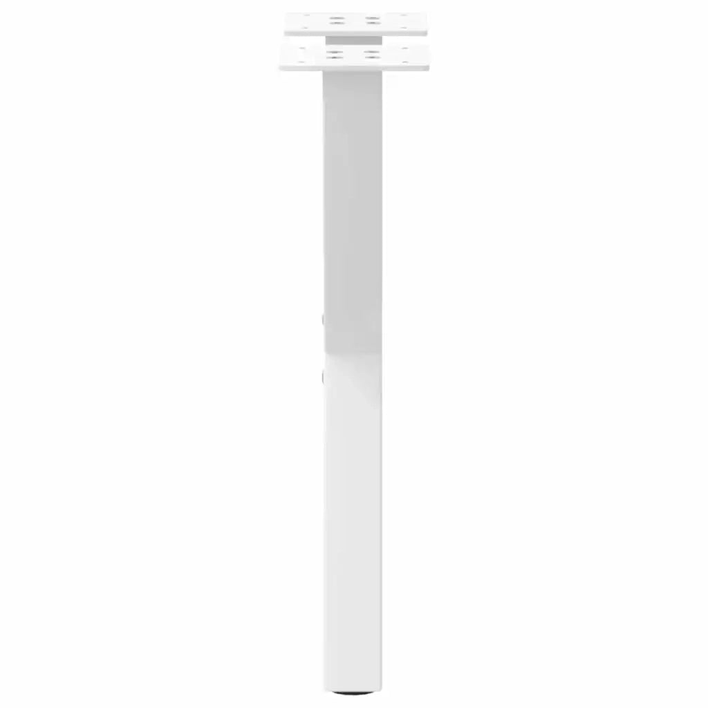 Gambe per Tavolino da Caffè a Forma di X 2 pz Bianche 38x(42-43) cm Acciaio 4012893