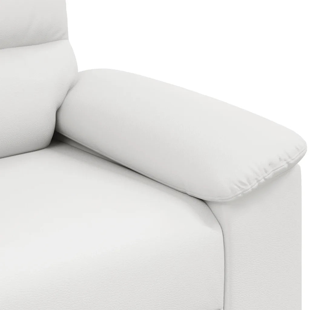 vidaXL Poltrona Bianca 60 cm in Similpelle