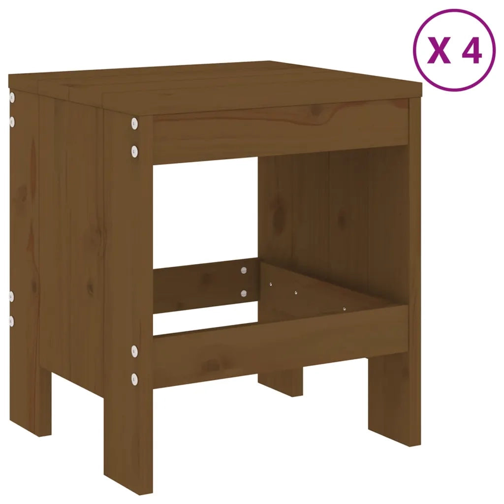 Set da Pranzo da Giardino 5 pz Miele in Legno Massello di Pinocod mxl 83640