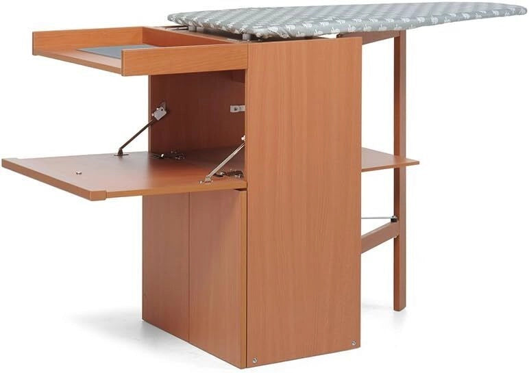 Foppapedretti 9900330106 Lo Stiro Mobile con Asse da Stiro a Scomparsa in Legno colore Noce