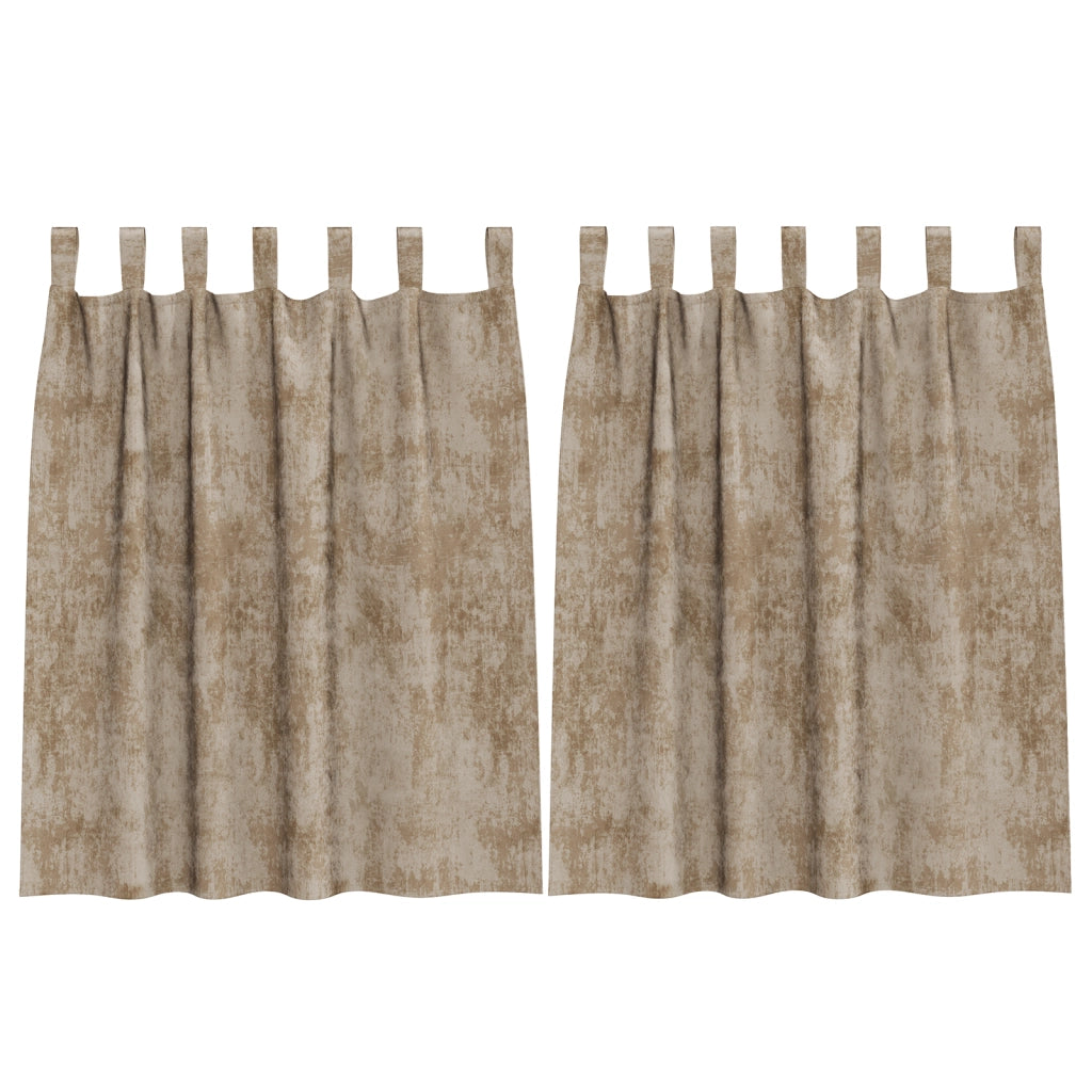 Tende 2 pz con Occhielli Champagne 140x140 cm