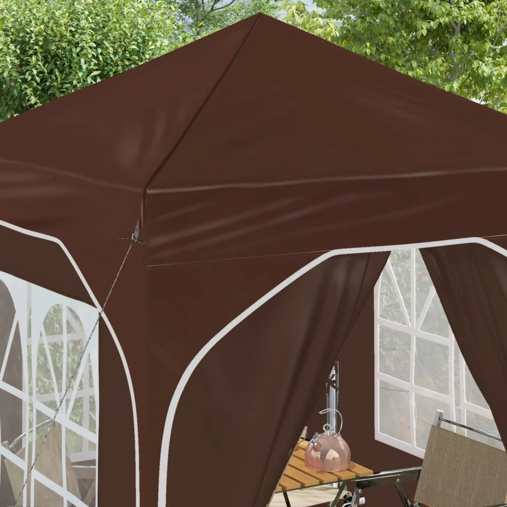 Tenda per feste a pop-up-Gazebo 192 x 192 x 245 cm Marrone 360193