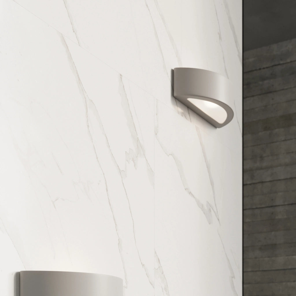 Lampada da parete in ceramica ATENA grigio