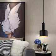 Lampadario moderno pendente a sospensione in ferro Nero attacco lampadine E27 per salone e penisole cucina
