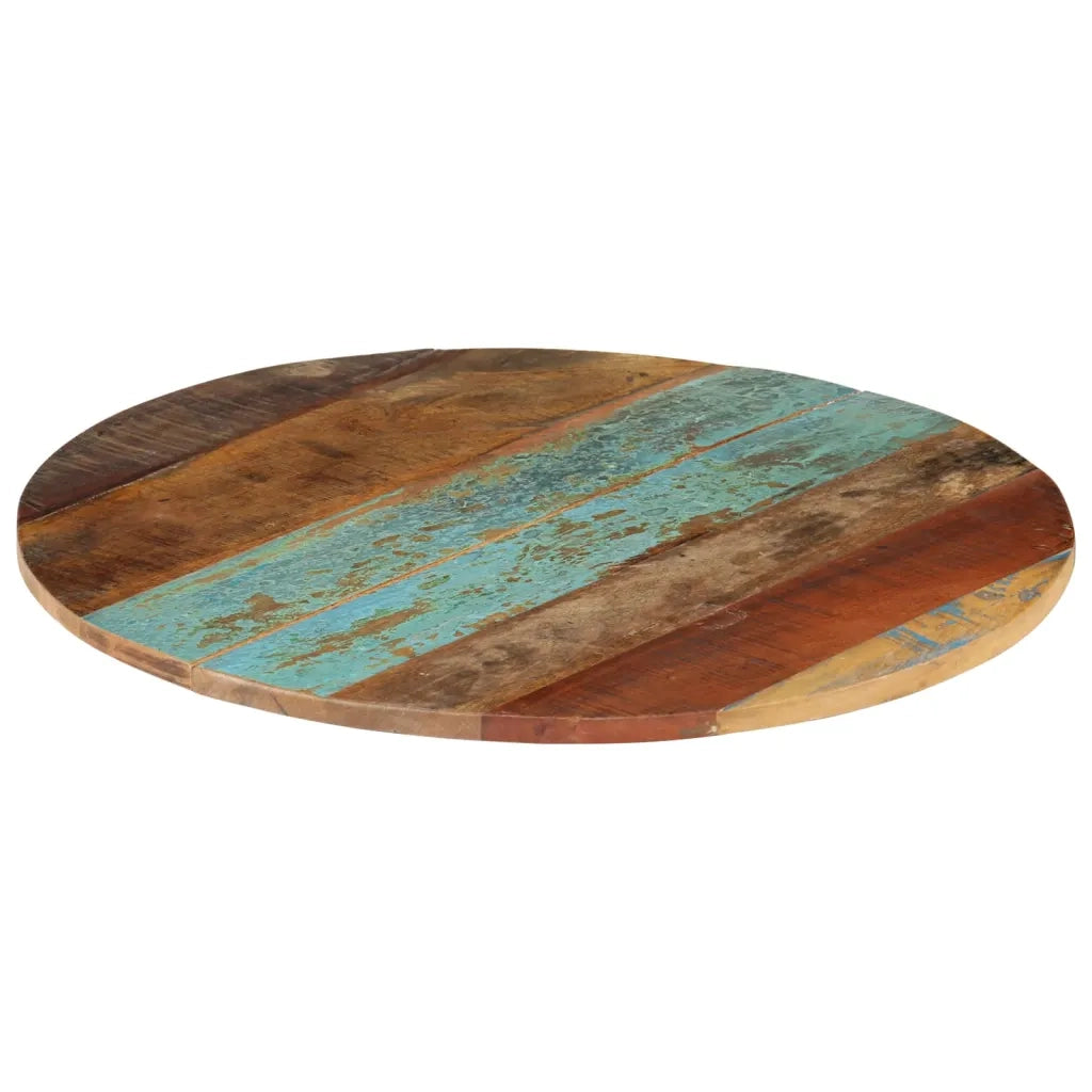 Piano Tavolo | Superficie Tavolo | Piano Scrivania Rotondo 60 cm 15-16 mm in Legno di Recupero