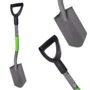 Pala da giardino ergonomica KADAX, affilata, 84 cm, in metallo, con manico appuntito.