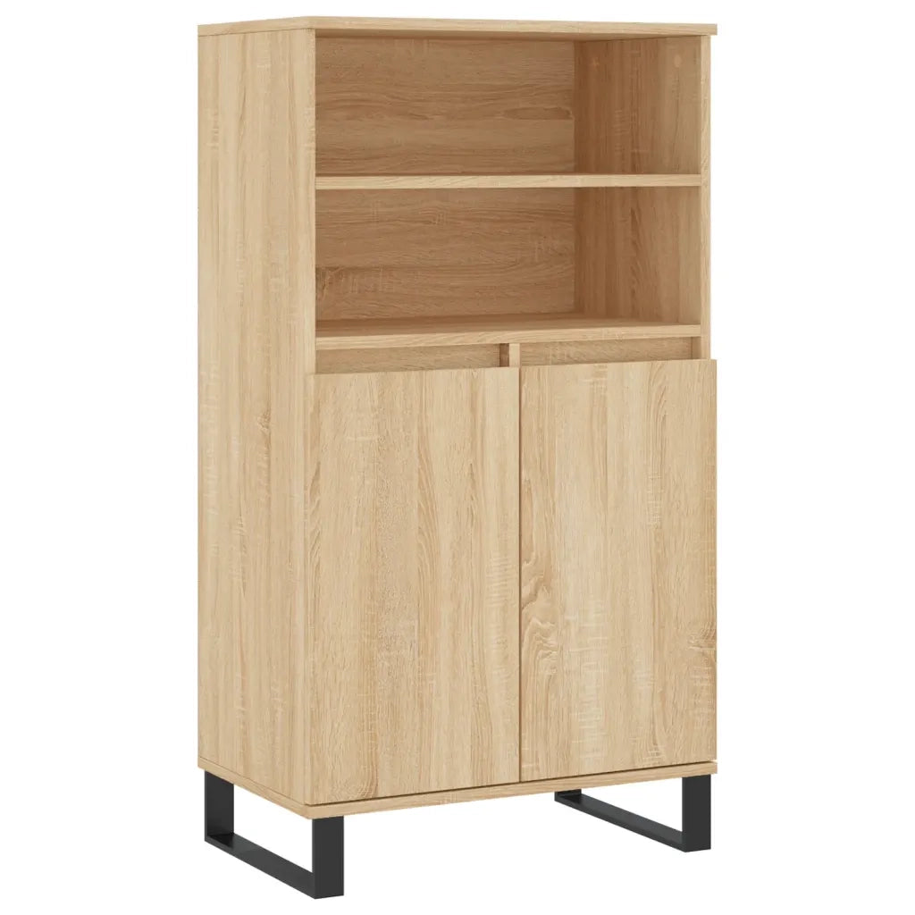 Credenza Rovere Sonoma 60x36x110 cm in Legno Multistrato 831495