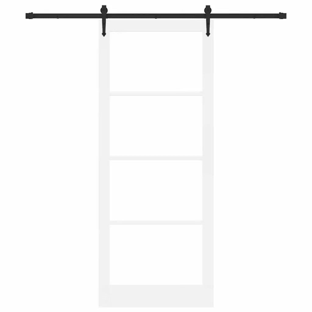 Porta Scorrevole ORKDAL Bianco 93 x 232 cm Legno e metallo 3332488