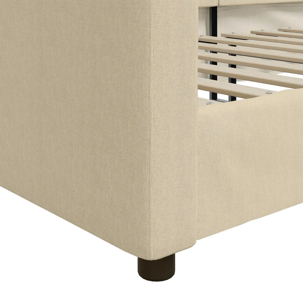 Letto da Giorno Crema 80x200 cm in Tessuto 354110