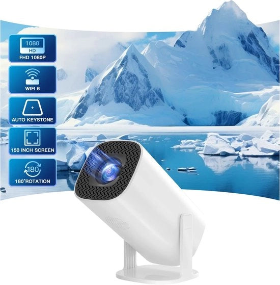 Proiettore Android 11 - Wi-Fi 6 - Bluetooth - Mini Proiettore Portatile - 2,4G 5,8G - Outdoor Pocket