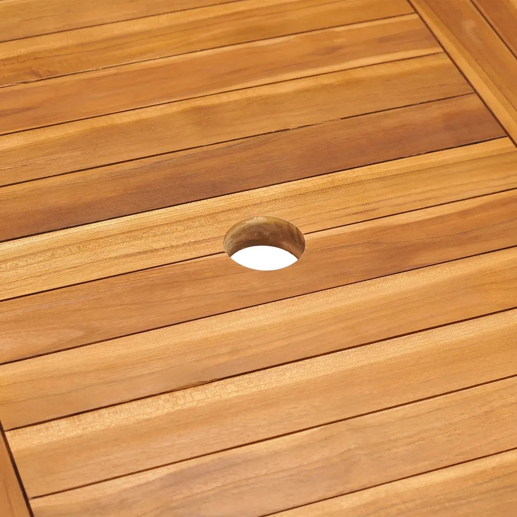 Set da Pranzo da Giardino 7 pz in Legno Massello di Teak cod mxl 35706