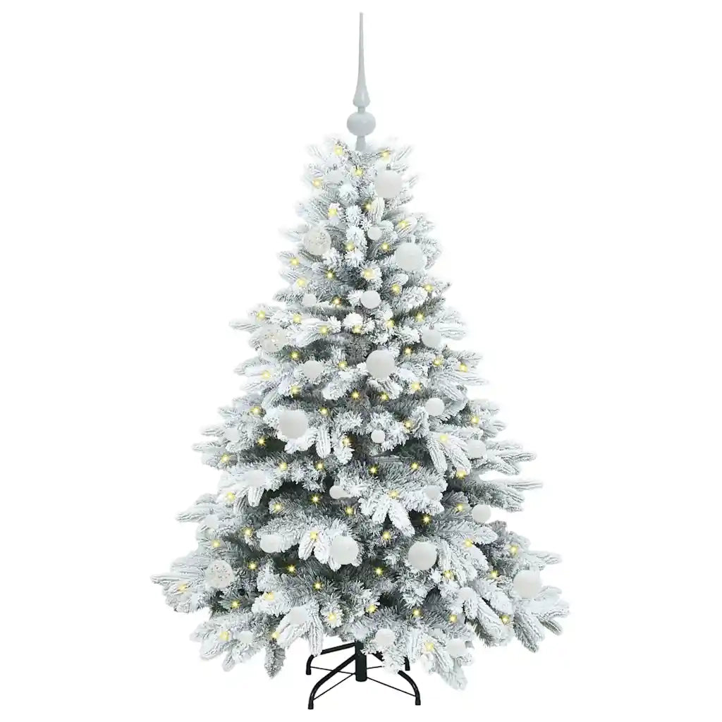 Albero di Natale artificiale con 150 LED Bianco 120 cm PE e PVC 3397591